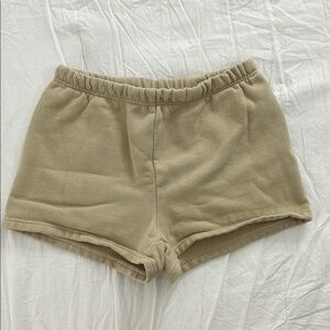 TNA Cozy Perfect Sweat Shorts Tan
